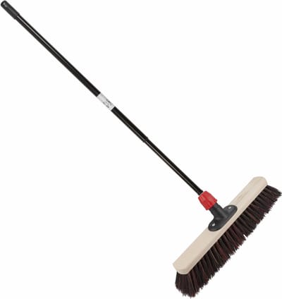 Buemag Straatbezem - buitenbezem Arenga - B50 cm - met metalen telescoopsteel zwart - 80 tot 130 cm - Harde buitenbezems