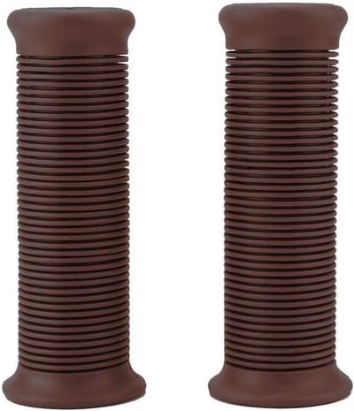 Universele Motorfiets Handvatten - 2 Stuks 22mm Vintage Plastic Handgrepen voor Versnelling en Comfort (Rood Bruin)
