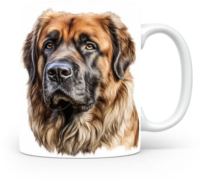 Mok Leonberger Beker voor koffie of tas voor thee, cadeau voor dierenliefhebbers, moeder, vader, collega, vriend, vriendin, kantoor, opa, oma, hond, kerst, sinterklaas, verjaardag