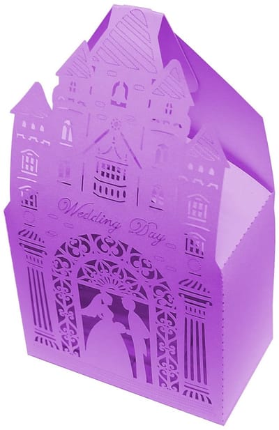 Dailygoods- Snoepdozen 50 stuks - Geschenkdosen met deksel - Bruiloft Decoratie - Papieren Zakken - Hoogwaardig Karton - Romantisch Ontwerp - Geschenkdozen