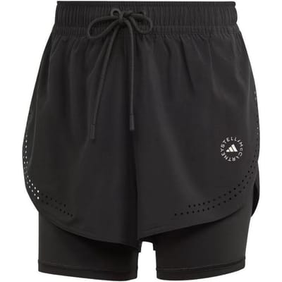 Adidas X Stella McCartney Truepurpose 2-in-1 Trainingshorts Dames Shorts Zwart IB6824 M black