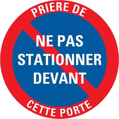 Pickup bord rond diameter 18 cm - Prière de ne pas