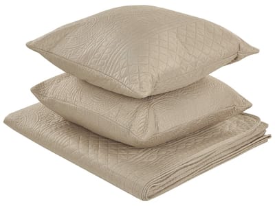 SHUSH - Plaid - Taupe - 140 x 210 cm - Polyester