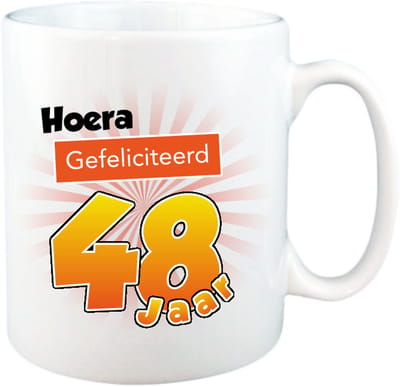 Mok 48 Jaar - Verjaardagscadeau 48 Jaar