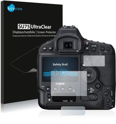Savvies - Screenprotector voor Canon EOS 1D X Mark II - Folie Beschermfolie transparant 6 Stuks
