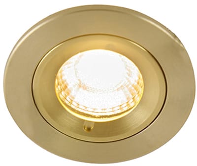 QAZQA xena - Moderne Inbouwspot voor badkamer - 1 lichts - Ø 7.9 cm - Goud -