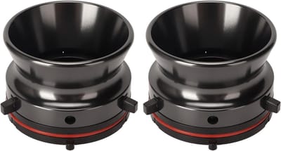 2 Stuks NAB Hub Adapters voor Reel to Reel Tape Spelers - Universele Oplader en Tape Opener voor Akai en Teac (Grijs)