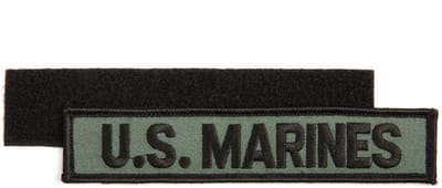 Embleem stof US marines (streep) met klittenband #1050