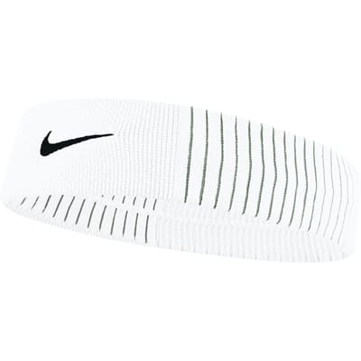 Nike Unisex volwassene Reveal Dri-FIT Hoofdband (Wit/zwart)