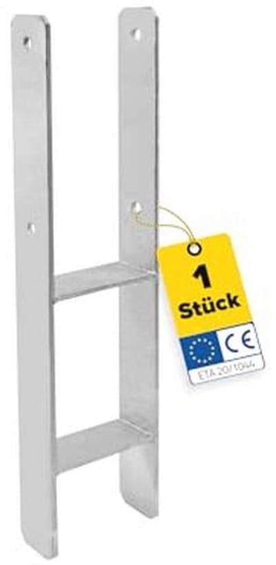H-anker 12 x 12 voor beton - Duurzaam paalanker voor houten elementen