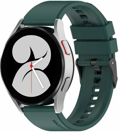 By Qubix - Geschikt voor Garmin bandje - Geschikt voor Garmin Vivomove 3 / HR / Luxe / Sport / Style / Trend - Siliconen gesp bandje - Groen - Smartwatch bandje 20mm