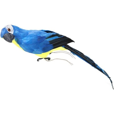 45cm Simulatie Papegaai Kunstvogel Decoratie Veer Ambachten Tuinieren Benodigdheden Huisdecoratie blue