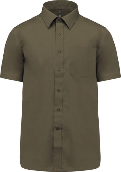 Herenoverhemd 'Ace' korte mouwen merk Kariban Light Khaki maat XL