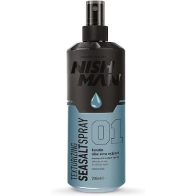 Nishman 01 Zeezout Spray 200 ml - Texturizing Spray - Natuurlijke Volume