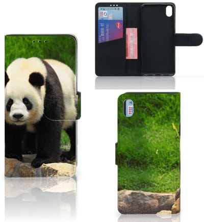 Xiaomi Redmi 7A Telefoonhoesje met Pasjes Panda