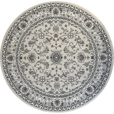 Nain Klassiek - Rond - Laagpolig Oosters Vloerkleed - Vintage Tapijt - Creme- 160 CM Ø