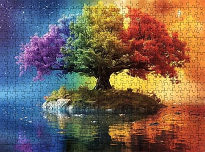 Puzzel 2000 stukjes - Volwassen puzzel - Ontspanning thuis - Hoogwaardig lindehout - 99.5 x 70.5 cm - Levensboom