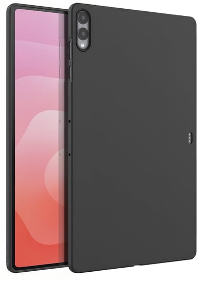 Avizar Siliconen Hoesje Geschikt Voor Samsung Galaxy Tab S11 Ultra Dunne Matte Bescherming, Zwart