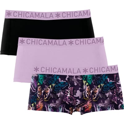 Chicamala – Boxershort Meisjes – 3 Pack – Normale Lengte – Onderbroek Meisjes – Kinderkleding– Meisjes Ondergoed – 95% Katoen – Meisjeskleding