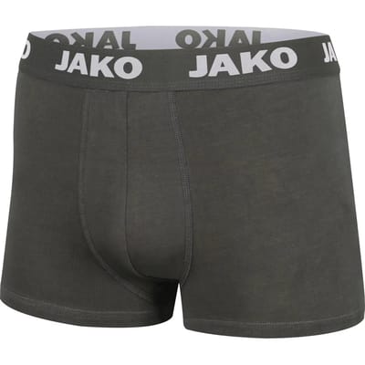 Jako Basic - 2-Pack Boxershort Functioneel Heren - Antraciet | Maat: L