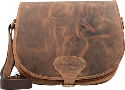 GREENBURRY schoudertas Vintage New Hunting Bag Brown bruine