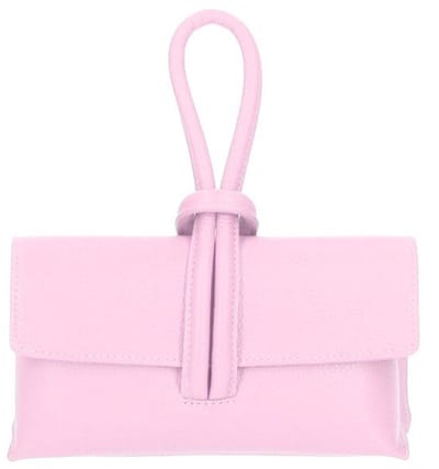 Lichtroze Leren Handtas - Met Lus Handvat - Extra Lang leren Hengsel - Trendy Handtassen Schoudertassen - Italiaans Leder - Lichtroze - Snoeproze - Babyroze
