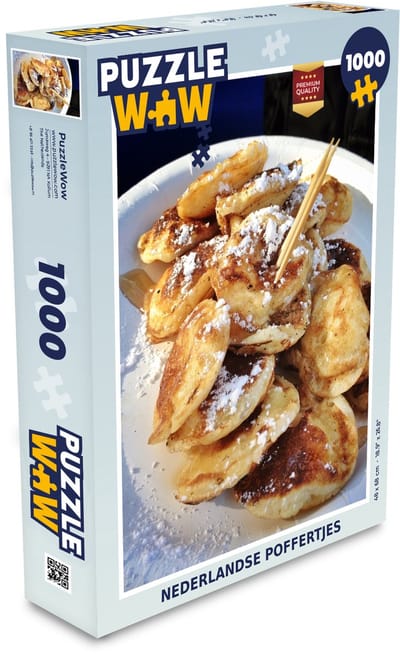 Puzzel Nederlandse poffertjes - Legpuzzel - Puzzel 1000 stukjes volwassenen