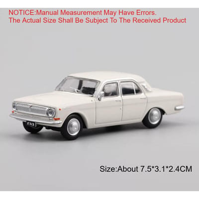 Mini-1:64 Gaz-24 Lada 2105 Modèle de Voiture Jouet Amortissement Modèles de Voitures Vintage Jouets à Haute Simulation Cadeaux Interactifs pour Enfants
