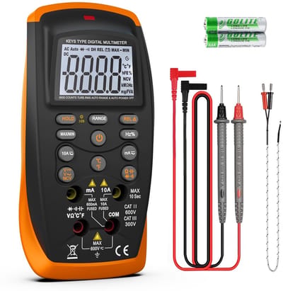 Digitale Multimeter - Spanning Tester - Elektrische Metingen - AC DC Meting - Compact Formaat - Zwart