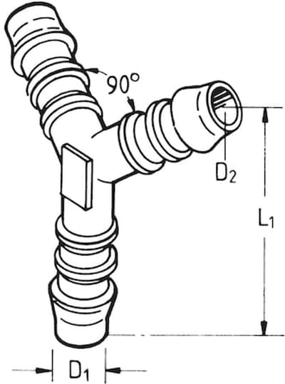 Wurth - Y-slangkoppelingen - Y-slangkoppeling x 25 st