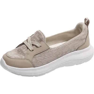 Nieuwe Set Voet Luie Schoenen Een Vier Seizoenen Casual Moederschoenen Lage Platte Wandelschoenen Dames Sneakers 35 gray