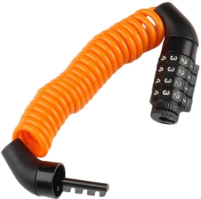 aladdien - Fietsslot met cijfercode - Kabelslot 150 cm - Zeer hoog veiligheidsniveau - 4 mm dikte - Anti-diefstal cijferslot - Geschikt voor fietsen...