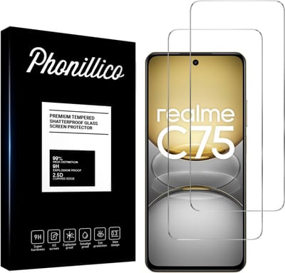 Screenprotector voor Realme C75 - 2 stuks Beschermglas van glas Transparante glazen schermbeschermfolie