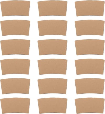 Hittebestendige mokkenhoezen voor warme dranken - Isolatiebanden voor koffie en thee - 100 stuks, 12,60 x 6,00 x 6,00 cm, bescherming tegen afkoeling