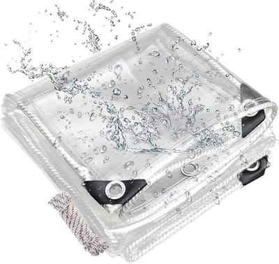 Zwaar Zeildoek - Waterdicht Afdekzeil - Buiten Beschermen - UV-Bestendig Transparant - 140 x 250 cm - Wit