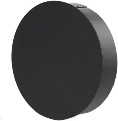 Blinde Eindkap Zwart voor Kachelpijp 160 mm - Rookkanaal Afsluitdop