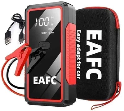 Casa Living Jump Starter 2000A - Auto Accu Booster 12V - Powerbank met USB - LED Noodverlichting - Voor Benzine en Diesel