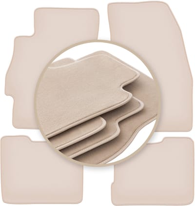 PREMIUM beige matten voor: Fiat Linea sedan 2009-2015