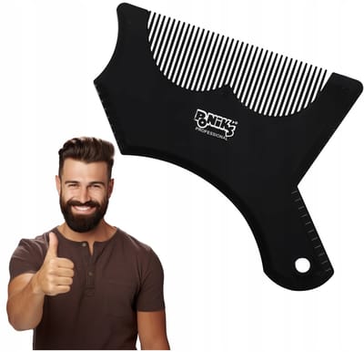 Poniks Kam voor Baard- en Snorstyling - Grijsgroen - Geschikt voor alle haartypes