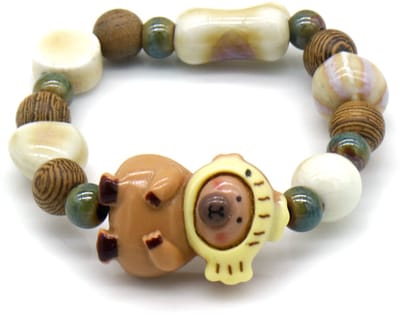 Kinder Armband – Capybara Design – 16cm – Zacht en Speels Accessoire