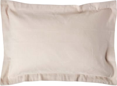 Homescapes linnen kussensloop met opstaande naad - beige-naturel, 48 x 74 cm