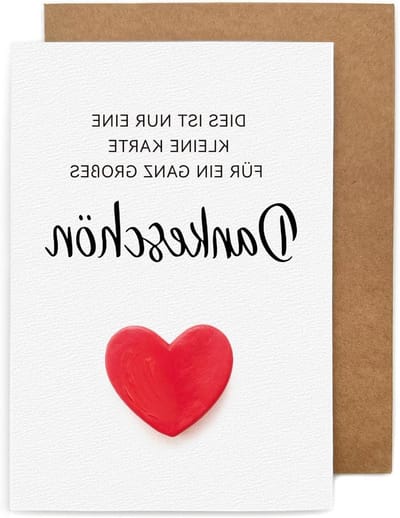 Bedankkaarten Set - Kaarten met Envelop - Waardering Uiten - Kraft Envelop en Sticker - 10.5 x 15 cm - Bruin