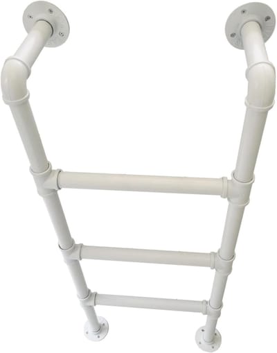 Metalen Zoldertrap - Vlizotrap Kelderladder - Veilige Toegang Creëren - Ruimtebesparend Ontwerp - 134cm Hoog - Zwart