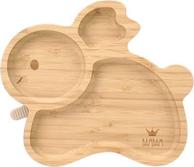 BAMBAM Kinderbord - Plate Bamboo Rabbit