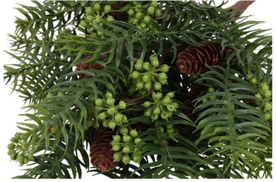 Kunsttak Hedera bes groen 41xH25,4cm