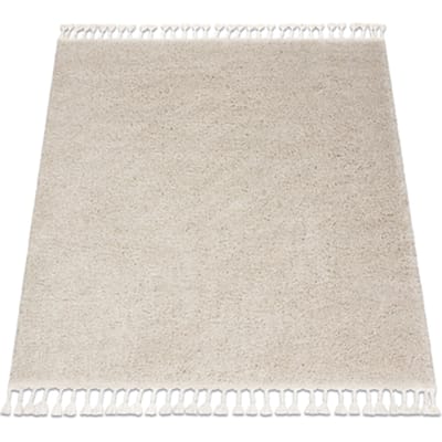 Kleden Rugsx Tapijt BERBER vierkant 9000 crème rand, Barber, 120x120 cm