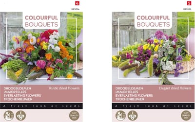 set van 2 zakjes bloemenzaden | Droogbloemen