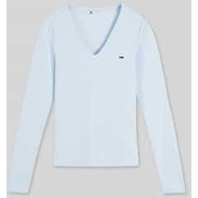 Slim fit shirt met lange mouwen met logodetail