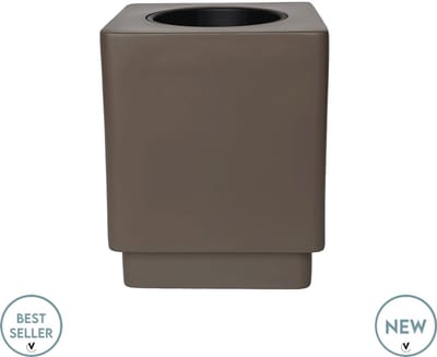 Pot Pattaya - taupe - Vase the world - Vierkant - Ø38 x H46 cm