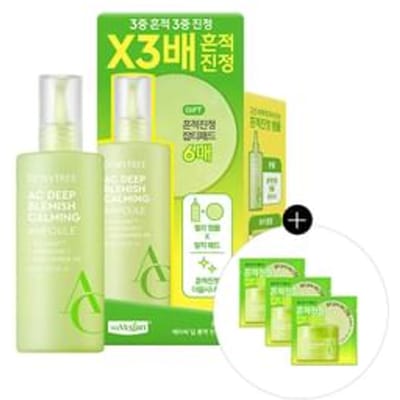 Dewytree AC Ampoule Apaisante Profonde Set 60ml + Disques 3P Soin Apaisant des Imperfections